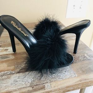 Fluffy stilettos